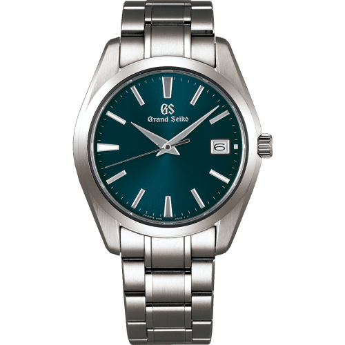 Grand Seiko Quartz Titanium / Blue / Bracelet SBGV233