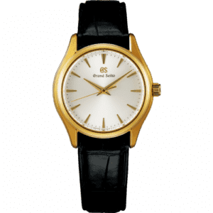 Grand Seiko Quartz Yellow Gold / Silver / Strap SBGX238