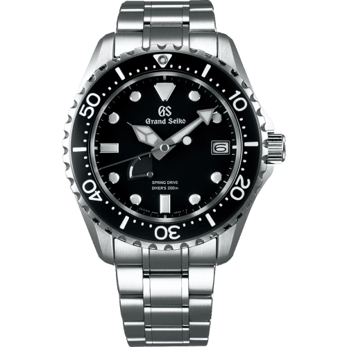 Grand Seiko Spring Drive 200 m Diver's Stainless Steel / Black / Bracelet SBGA229