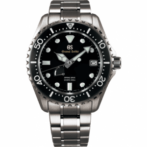 Grand Seiko Spring Drive 200 m Diver's Titanium / Black / Bracelet SBGA231
