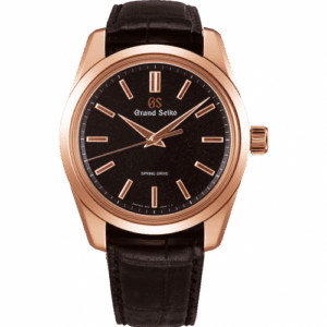 Grand Seiko Spring Drive 8 Days Pink Gold / Black Stardust / Strap SBGD202
