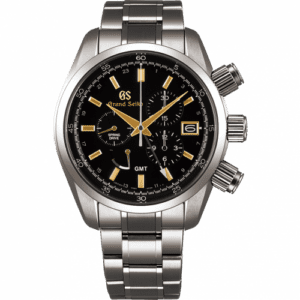 Grand Seiko Spring Drive Chronograph Titanium / Black / Bracelet SBGC205