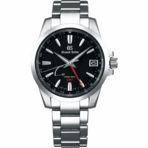 Grand Seiko Spring Drive GMT Stainless Steel / Black / Bracelet SBGE213