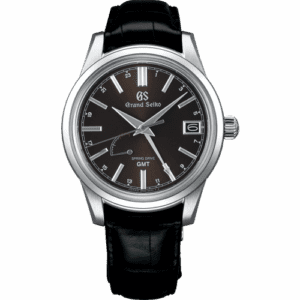 Grand Seiko Spring Drive GMT Stainless Steel / Black / Strap SBGE227