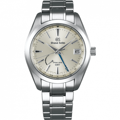 Grand Seiko Spring Drive GMT Stainless Steel / Silver / Bracelet SBGE205