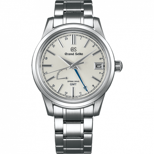Grand Seiko Spring Drive GMT Stainless Steel / Silver / Bracelet SBGE225