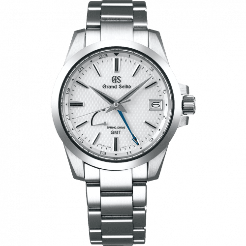 Grand Seiko Spring Drive GMT Stainless Steel / White / Bracelet SBGE209