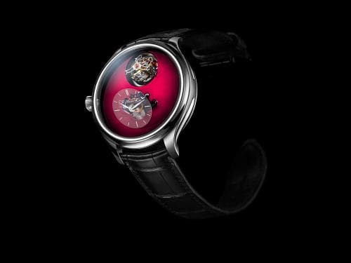 H. Moser & Cie Endeavour Cylindrical Tourbillon MB&F Burgundy 1810-1201