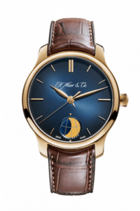 H. Moser & Cie Endeavour Moon Rose Gold / Blue Fumé 1348-0100