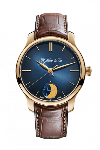 H. Moser & Cie Endeavour Moon Rose Gold / Blue Fumé 1348-0100