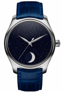 H. Moser & Cie Endeavour Perpetual Moon Stainless Steel / Aventurine Concept 1801-0402