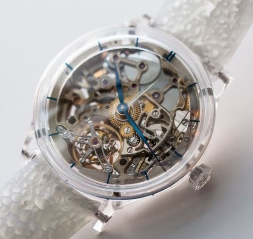 H. Moser & Cie Venturer Tourbillon Dual Time Sapphire Skeleton 2803-1000