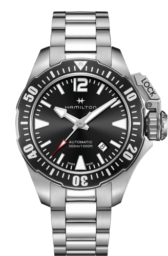 Hamilton Frogman Auto Black Bracelet H77605135