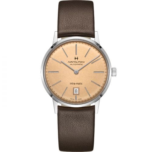 Hamilton Intra-Matic 38 Stainless Steel / Champagne H38455501