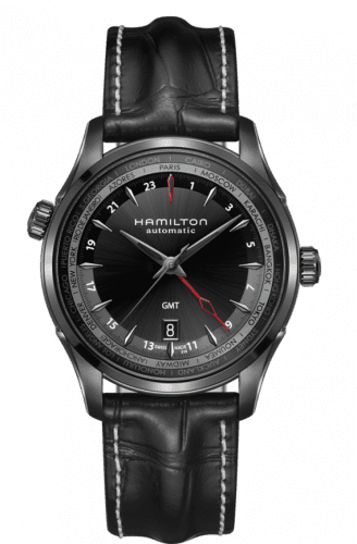Hamilton Jazzmaster GMT 42mm PVD / Black H32685731