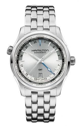 Hamilton Jazzmaster GMT 42mm Silver Dial Bracelet H32605151