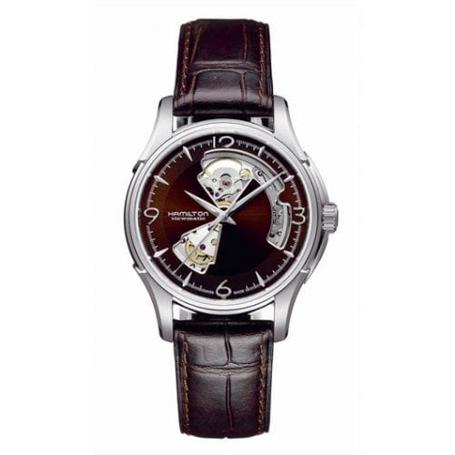 Hamilton Jazzmaster Open Heart 40mm Brown Dial H32565595