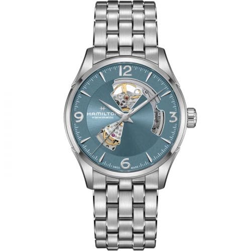 Hamilton Jazzmaster Open Heart Stainless Steel / Blue / Bracelet H32705142