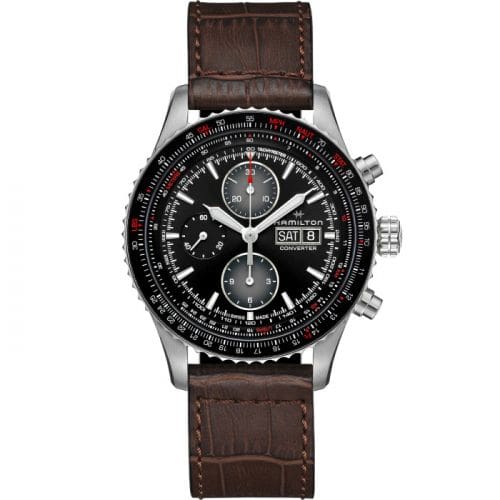 Hamilton Khaki Aviation Converter Auto Chrono Stainless Steel / Black H76726530