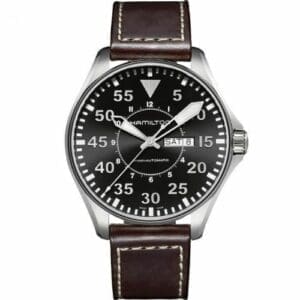 Hamilton Khaki Aviation Pilot Day Date Auto Black H64715535