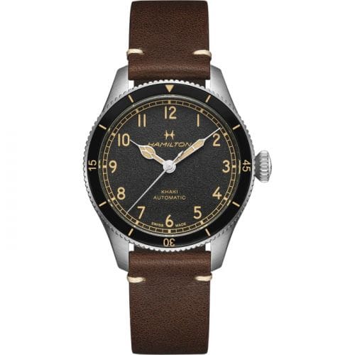 Hamilton Khaki Aviation Pilot Pioneer 38 Stainless Steel / Black H76205530