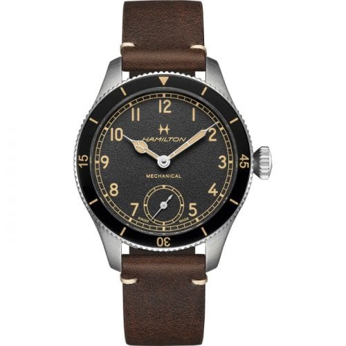 Hamilton Khaki Aviation Pilot Pioneer 43 Stainless Steel / Black H76719530