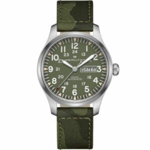 Hamilton Khaki Field Day Date Auto Stainless Steel / Green H70535061