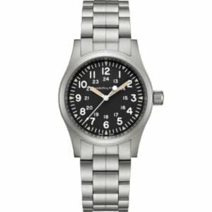 Hamilton Khaki Field Mechanical 38 Black / Bracelet H69439131