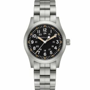 Hamilton Khaki Field Mechanical 42 Black / Bracelet H69529133