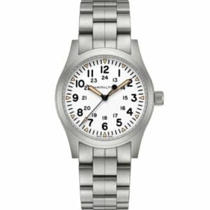 Hamilton Khaki Field Mechanical 42 White / Bracelet H69529113