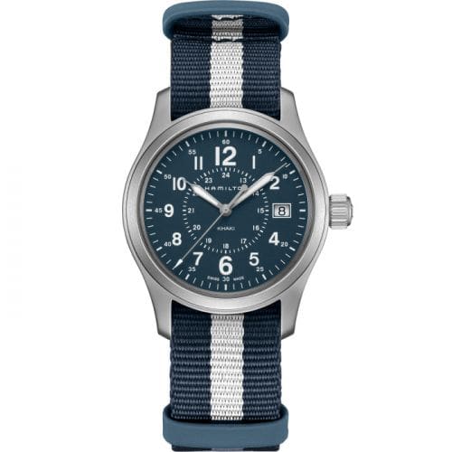 Hamilton Khaki Field Quartz 38 Stainless Steel / Blue / NATO H68201043