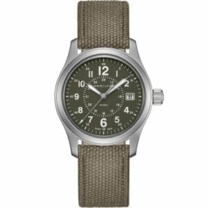 Hamilton Khaki Field Quartz 38 Stainless Steel / Green H68201963