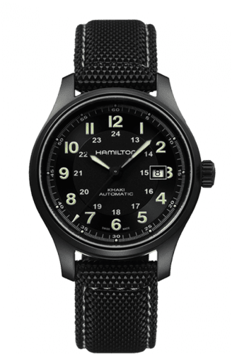 Hamilton Khaki Field Titanium Auto Black H70575733