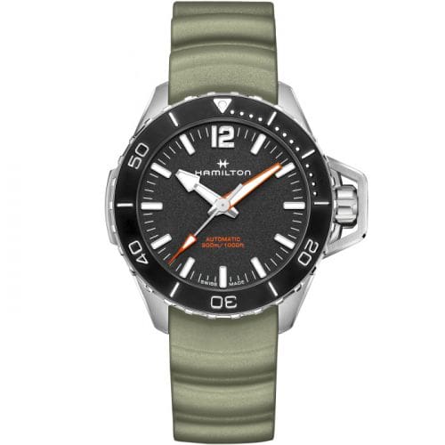 Hamilton Khaki Navy Frogman Auto 46 Stainless Steel / Black / Rubber H77825331