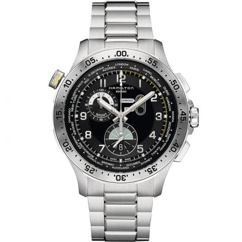 Hamilton Khaki Pilot Chrono Worldtimer Bracelet H76714135