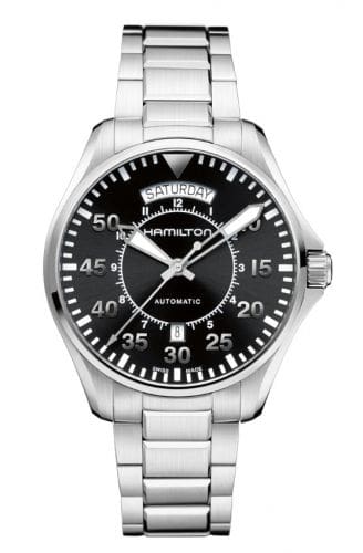 Hamilton Khaki Pilot Day Date Black / Bracelet H64615135