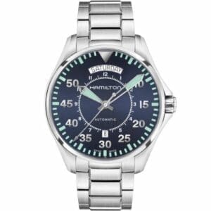 Hamilton Khaki Pilot Day Date Blue / Bracelet H64615145