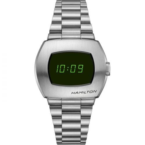 Hamilton PSR Digital Quartz Stainless Steel / Green H52414131