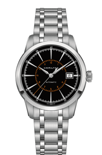 Hamilton Railroad 40 Auto Stainless Steel / Black / Bracelet H40555131