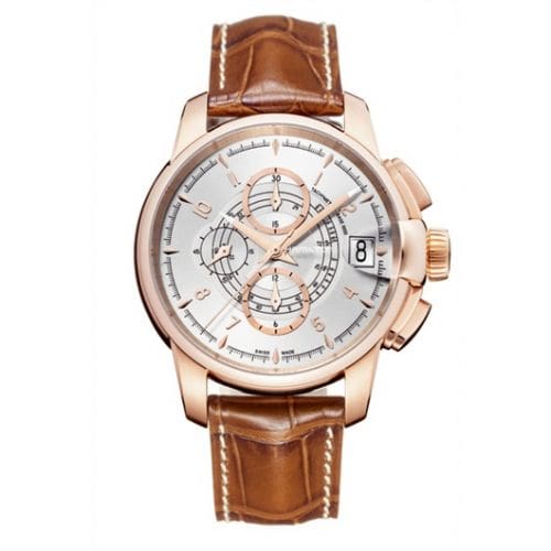 Hamilton Railroad 46 Chrono Rose Gold / Silver H40646555