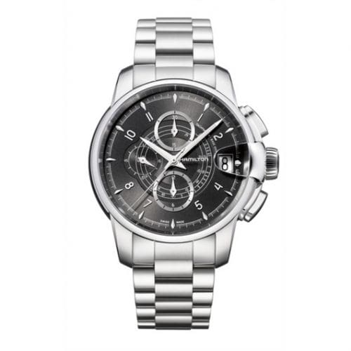 Hamilton Railroad 46 Chrono Stainless Steel / Black / Bracelet H40616135
