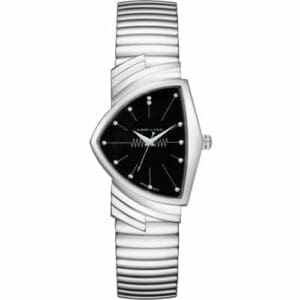 Hamilton Ventura Gents Stainless Steel / Black / Bracelet H24411232