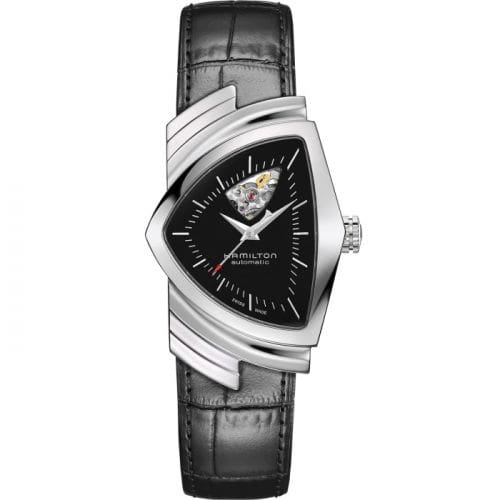 Hamilton Ventura Open Heart Auto Stainless Steel / Black H24515732