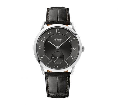 Hermès Slim d'Hermès GM Stainless Steel / Graphite W043203WW00
