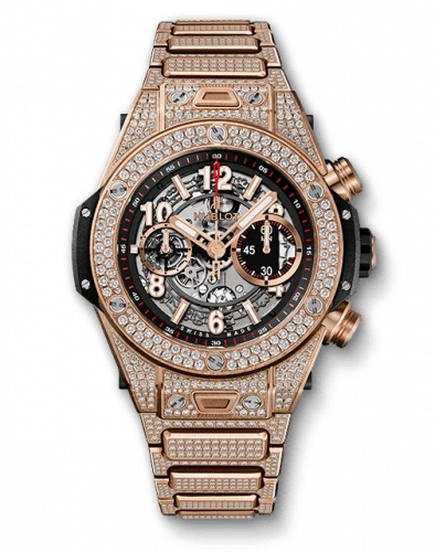 Hublot Big Bang Unico 45 King Gold / Pavé / Bracelet 411.OX.1180.OX.3704