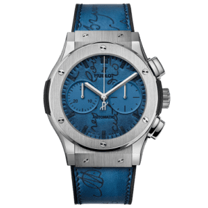 Hublot Classic Fusion 45 Chronograph Berluti Scritto Ocean Blue 521.NX.050B.VR.BER18