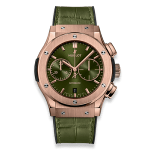 Hublot Classic Fusion 45 Chronograph King Gold / Green 521.OX.8980.LR