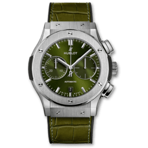 Hublot Classic Fusion 45 Chronograph Titanium / Green 521.NX.8970.LR