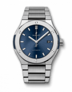 Hublot Classic Fusion 45 Titanium / Blue / Bracelet 510.NX.7170.NX