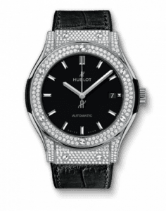 Hublot Classic Fusion 45 Titanium Pavé / Black / Diamond 511.NX.1171.LR.1704